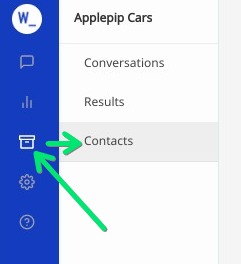 Data section - contacts